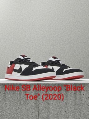 Nike SB Alleyoop "Black Toe" (2020) Mens 10 Womens 11.5 NWBOX